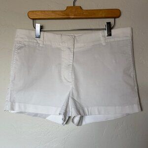 J. Crew Women's White Chino Shorts